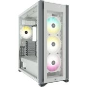 CORSAIR CC-9011227-WW iCUE 7000X RGB TEMPERLI CAM 4x140mm FAN DAHILI RGB KONTROLCU FULL TOWER SMART BILGISAYAR KASASI WHITE