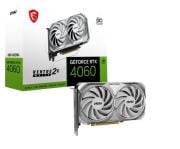 MSI VGA GEFORCE RTX 4060 VENTUS 2X WHITE 8G OC RTX4060 8GB GDDR6X 128B DX12 PCIE 4.0 X16 (3XDP 1XHDMI)