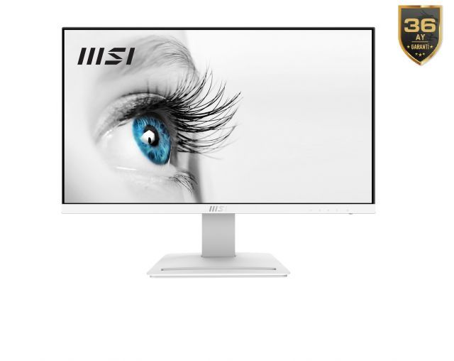 MSI 23.8 PRO MP243XW 1920x1080 (FHD) 16:9 FLAT IPS 100HZ 1MS FREESYNC BEYAZ MONITOR