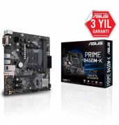 ASUS PRIME B450M-K AMD B450 AM4 DDR4 3466 DVI VGA M2 USB3.1 mATX