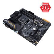 ASUS TUF B450-PRO GAMING AMD B450 AM4 DDR4 4400 HDMI DVI Çift M2 USB3.1 AURA RGB ATX