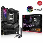 ASUS MB ROG STRIX X670E-E GAMING WIFI AMD X670E AM5 DDR5 6400 DP HDMI 4X M2 USB3.2 WİFİ 6E AURA RGB 2.5GBİT LAN ATX 128GB’A KADAR RAM DESTEĞİ PCIE5.0 ASUS 5X PROTECTION III