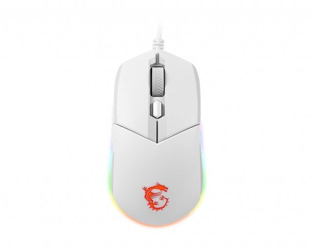 MSI GG CLUTCH GM11 WHITE GAMING MOUSE 5.000 DPI OPTIK SENSOR RGB LED MYSTIC LIGHT OYUNCU FARESI BEYAZ