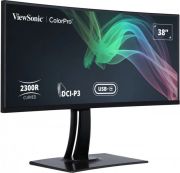 VIEWSONIC VP3881A PROFESYONEL MONITOR 37.5 5MS 60HZ IPS 3840X1600 WQHD+ 300 HDMI DP USB TYPE C DCI-P3 PANTONE 21:9 20M:1 1.07B HOPARLOR RJ45 3 KENAR CERCEVESIZ 2300R KAVIS KALIBRASYON FLICKER FREE MAVI ISIK FILTRESI TILT SWIVEL YUKSEKLIK AYARI VESA