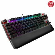 ASUS ROG STRIX SCOPE TKL DELUXE KABLOLU MEKANİK RGB OYUNCU KLAVYESİ CHERRY MX ALÜMİNYUM KASA BİLEK DESTEĞİ AURA SYNC