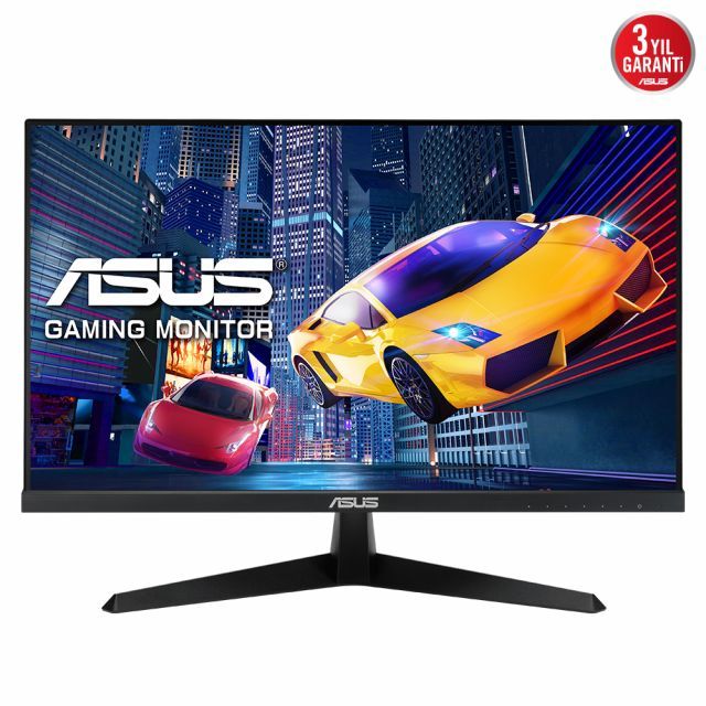 ASUS VY249HGE 23.8 GAMING IPS FREESYNC 1920x1080 1MS 144HZ HDMI VESA 3YIL EYECARE PLUS FLICKER DUSUK MAVI ISIK Antibakteriyel Kaplama Monitör