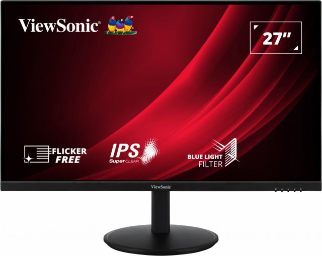 VIEWSONIC VG2709-2K-MHD WORKPRO MONITOR 27 5ms 75Hz IPS 2560x1440 2K 250 HDMI DP 16:9 50M:1 16.7M HOPARLOR 3 KENAR CERCEVESIZ FLICKER FREE MAVI ISIK FILTRESI TILT SWIVEL PIVOT YUKSEKLIK AYARI VESA ENERGY STAR