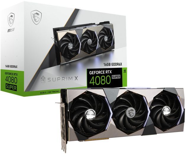 MSI VGA GEFORCE RTX 4080 SUPER 16G SUPRIM X RTX4080 SUPER 16GB GDDR6X 256B DX12 PCIE 4.0 X16 (3XDP 1XHDMI)