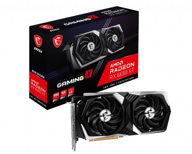 MSI VGA RADEON RX 6650 XT GAMING X 8G RX6650XT 8GB GDDR6 128B PCIE 4.0 X8 (3XDP 1XHDMI)