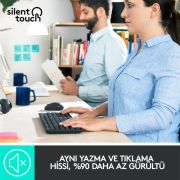 LOGITECH MK295 SESSİZ TÜRKÇE KABLOSUZ KLAVYE & MOUSE SETİ SİYAH 920-009804