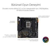 ASUS TUF GAMING B660M-PLUS WIFI D4 INTEL B660 LGA1700 DDR4 5333 DP HDMI ÇİFT M2 USB3.2 AX WİFİ + BT AURA RGB 2.5GBİT LAN MATX 128GB’A KADAR RAM DESTEĞİ ASUS 5X TUF PROTECTION III