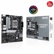 ASUS MB PRIME B650M-K AMD B650 AM5 DDR5 6400 DP VGA 2x M2 USB3.2 AURA RGB 2.5Gbit LAN mATX 96GB’a KADAR RAM DESTEGI ASUS 5X PROTECTION III