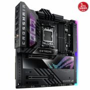 ASUS MB ROG CROSSHAIR X670E EXTREME AMD X670E AM5 DDR5 6400 2XUSB4(THUNDERBOLT) 5X M2 USB3.2 WİFİ 6E AURA RGB 10GBİT + 2.5GBİT LAN EATX 128GB A KADAR RAM DESTEĞİ 20+2 GÜÇ AŞAMASI PCIE5.0