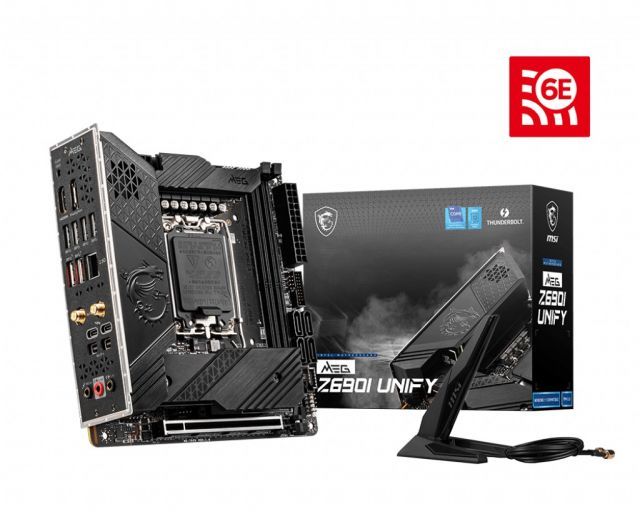 MSI MEG Z690I UNIFY SOKET 1700 DDR5 5600 (OC) PCI-E Gen 5 ,M.2 USB3.2 2.5G LAN Wi-Fi 6 mini ITX