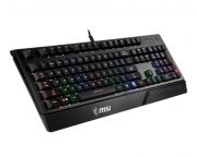 MSI GG VIGOR GK20 UK GAMING KEYBOARD RAINBOW ARKA AYDINLATMA ANTIGHOSTING MEMBRAN SIVI DOKULMESINE DAYANIKLI OYUNCU KLAVYESI TURKCE Q