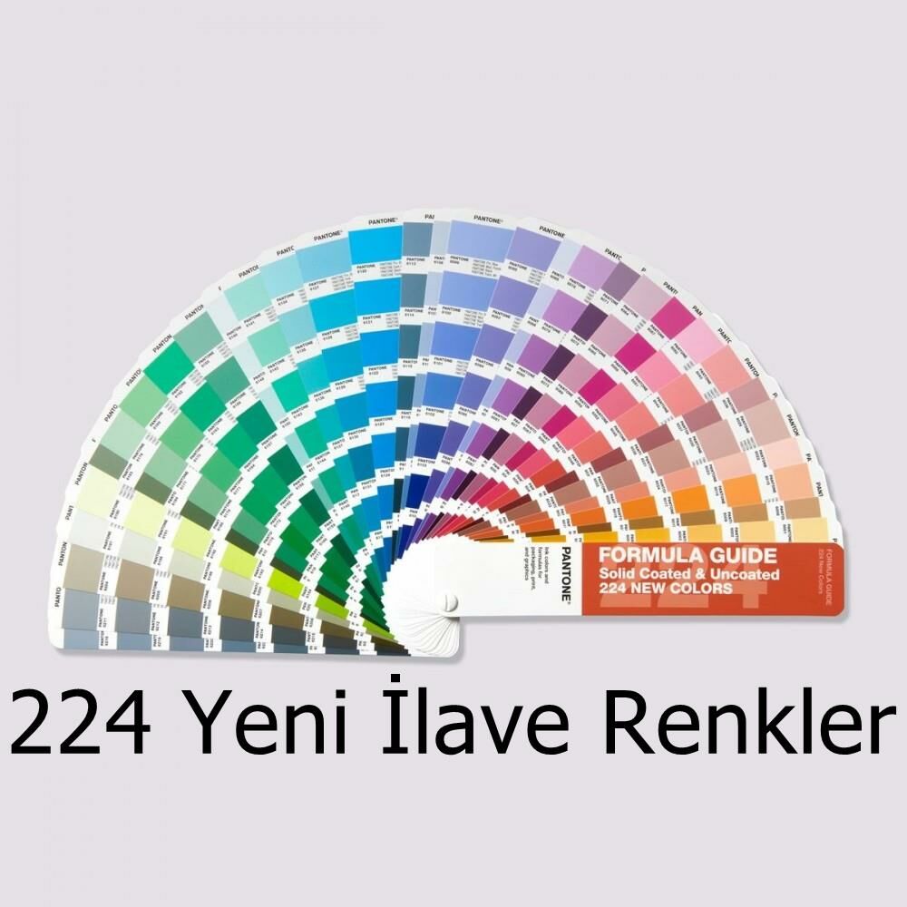 Pantone Formula Guide Supplement | Coated & Coated - 224 YENİ İLAVE REKLER