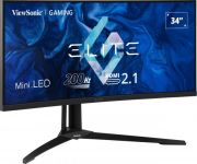 VIEWSONIC XG341C-2K GAMING MONITOR 34 1MS 200HZ VA MINI LED 3440X1440 WQHD 720 HDMI DP USB TYPE C 21:9 120M:1 16.7M HOPARLOR 3 KENAR CERCEVESIZ 1500R KAVIS FREESYNC PREMIUM PRO FLICKER FREE MAVI ISIK FILTRESI TILT SWIVEL YUKSEKLIK AYARI VESA