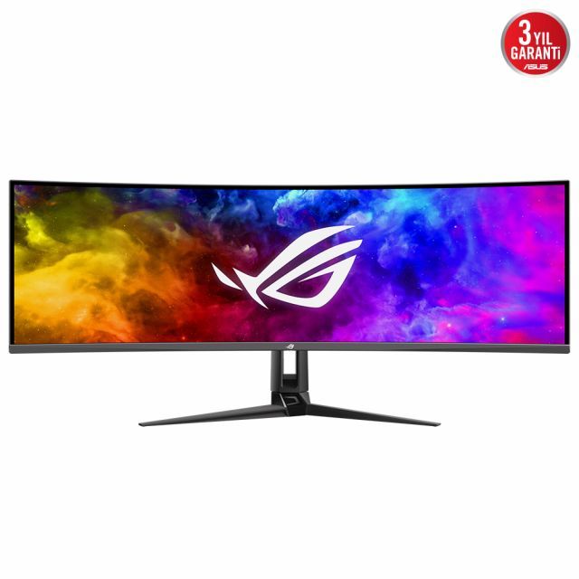 ASUS ROG SWIFT PG49WCD 49 CURVED 1800R QD-OLED 5120X1440 (QUHD) 32:9 144HZ 0.03MS G-SYNC COMPATİBLE CUSTOM HEATSİNK UNİFORM BRİGHTNESS ROG SMART KVM 90 W TYPE-C ASUS DİSPLAY WİDGET CENTER