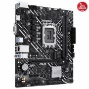 ASUS PRIME H610M-K ARGB Intel H610 LGA1700 DDR5 5600 HDMI VGA M2 USB3.2 AURA RGB mATX 96GB’a kadar ram desteği, ASUS 5X PROTECTION III