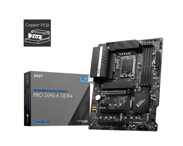 MSI PRO Z690-A DDR4 SOKET 1700 DDR4 5200 (OC) PCI-E Gen 5 ,M.2 USB3.2 2.5G LAN ATX