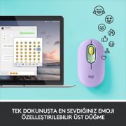 LOGITECH POP MOUSE DAYDREAM EMOJİ TUŞLU SESSİZ KABLOSUZ MOUSE - MİNT&LİLA 910-006547