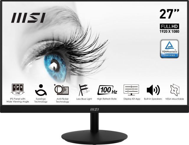 MSI 27 PRO MP271A 1920x1080 (FHD) FLAT IPS 100HZ 1MS ANTI-GLARE MONITOR