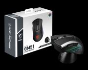 MSI GG CLUTCH GM51 LIGHTWEIGHT WIRELESS GAMING MOUSE MAX 26000 DPI OPTIK SENSOR 7KEY WITH WHEEL RGB LED MYSTIC LIGHT KABLOSUZ OYUNCU FARESI