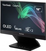 VIEWSONIC VP16-OLED PROFESYONEL MONITOR 15,6 1ms 60Hz OLED 1920x1080 FHD 400 HDMI USB TYPE C DCI-P3 PANTONE 16:9 1M:1 1.07B HOPARLOR 3 KENAR CERCEVESIZ KALIBRASYON FLICKER FREE MAVI ISIK FILTRESI TILT YUKSEKLIK AYARI ENERGY STAR EPEAT