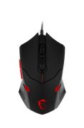 MSI GG INTERCEPTOR DS B1 GAMING MOUSE 1.600 DPI OPTIK SENSOR KIRMIZI LED DEGISTIRILEBILIR AGIRLIK ALTIN KAPLAMA USB BAGLANTI OYUNCU FARESI