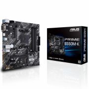 ASUS PRIME B550M-K AMD B550 AM4 DDR4 4400 HDMI DVI VGA Çift M2 USB3.2 mATX PCIe 4.0 ECC RAM Desteği