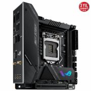 ASUS ROG STRIX Z590-I GAMING WIFI INTEL Z590 LGA1200 DDR4 5000 HDMI ÇİFT M2 USB3.2 AX WİFİ BT AURA RGB 2.5GB INTEL MİNİ ITX THUNDERBOLT