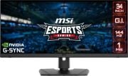 MSI OPTIX MPG341QR 34 FLAT IPS 3440x1440 (UWQHD) 21:9 144HZ 1MS G-SYNC COMPATIBLE GAMING MONITOR