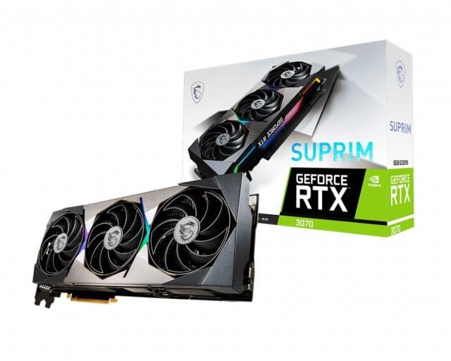 MSI VGA GEFORCE RTX 3070 SUPRIM 8G RTX3070 8GB GDDR6 256B DX12 PCIE 4.0 X16 (3XDP 1XHDMI)