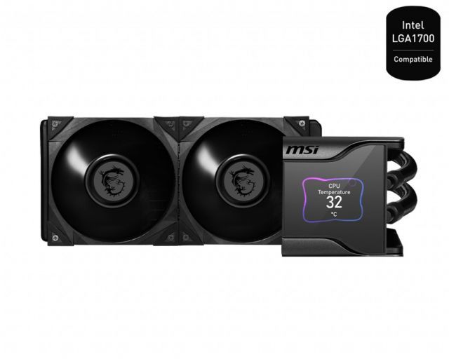 MSI MEG CORELIQUID S280 280 mm Silent ARGB 2.4INC LCD Ekranlı Sıvı İşlemci Soğutucusu