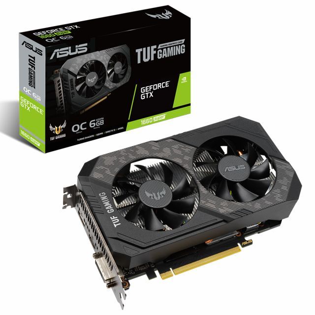 ASUS GEFORCE TUF-GTX1660S-O6G-GAMING 6GB GDDR6 192bit 1860MHz OC 1xDVI 1xHDMI 1xDP EKRAN KARTI