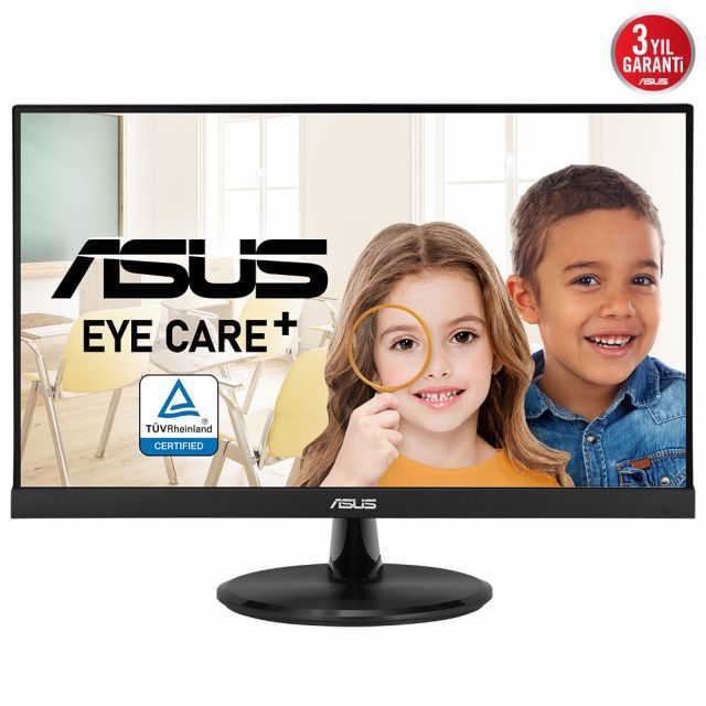 ASUS VP227HE 21,45 VA 1920x1080 5MS 75HZ HDMI VGA VESA 3YIL EYECARE, ÇERÇEVESİZ,FLICKER-FREE,DUSUK MAVI ISIK