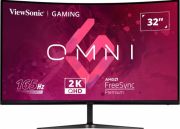 VIEWSONIC VX3218C-2K GAMING MONITOR 31,5 1ms 165Hz VA 2560x1440 2K 250 HDMI DP 16:9 80M:1 16.7M HOPARLOR 3 KENAR CERCEVESIZ 1500R KAVIS FREESYNC PREMIUM FLICKER FREE MAVI ISIK FILTRESI TILT VESA