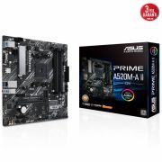 ASUS PRIME A520M-A II/CSM AMD A520 AM4 DDR4 4866 DP HDMI VGA M2 USB3.2 mATX ASUS 5X PROTECTION III UCRETSIZ UZAKTAN YONETIM YAZILIMI