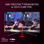 ASUS ROG STRIX XG43UQ 43 GAMING VA FREESYNC 2 HDR 1000 HDMI 2.1 3840x2160 1MS(MPRT) 144HZ DP HDMI USB MM VESA 3YIL ELMB,PİVOT,DSC,%90DCI-P3,10 BIT