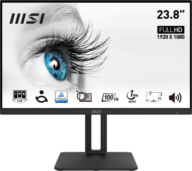 MSI 23.8 PRO MP242AP 1920x1080 (FHD) FLAT VA 100HZ 1MS ANTI-GLARE MONITOR