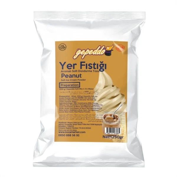 Yer Fıstığı Soft Dondurma Tozu (1250gr/3lt Su)