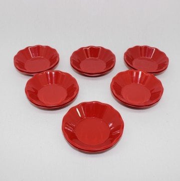 ÇAY TABAĞI MELAMİN KIRMIZI(AD)