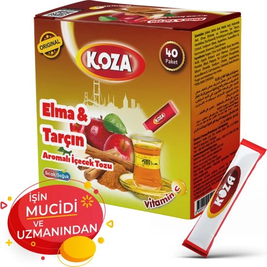 KOZA ELMA TARÇIN AROMALI TEK İÇİMLİK TOZ İÇECEK