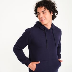 Kapüşonlu Lacivert 3 İplik Sweatshirt