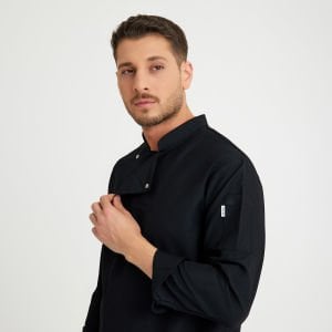 Gabardin Aşçı Ceketi - Siyah