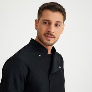 Gabardin Aşçı Ceketi - Siyah