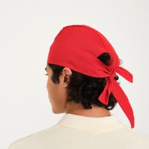 Kırmızı Korsan Aşçı Bandana