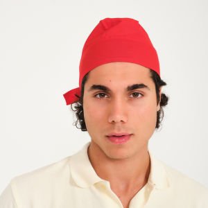 Kırmızı Korsan Aşçı Bandana