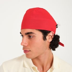 Kırmızı Korsan Aşçı Bandana