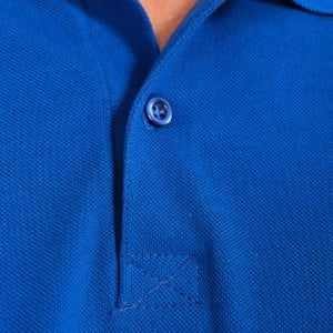 Saks Mavi Polo Yaka Kısa Kol İş Tişörtü